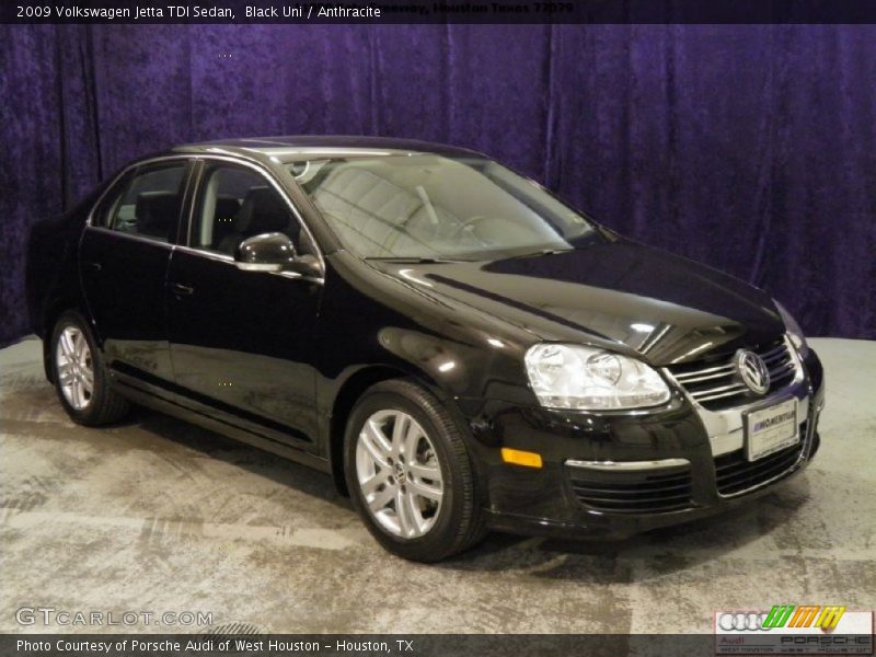 Black Uni / Anthracite 2009 Volkswagen Jetta TDI Sedan