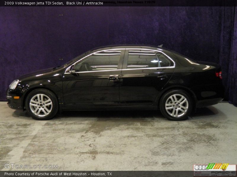 Black Uni / Anthracite 2009 Volkswagen Jetta TDI Sedan