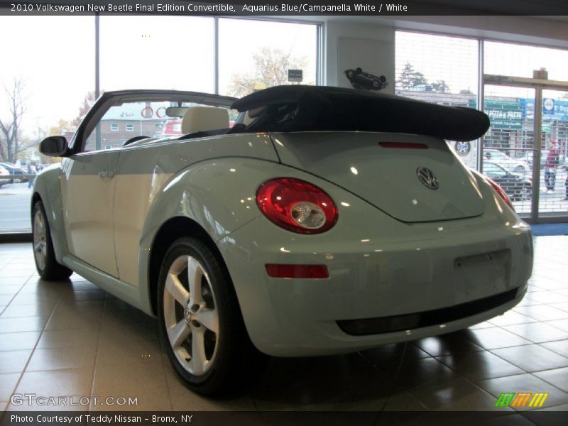 Aquarius Blue/Campanella White / White 2010 Volkswagen New Beetle Final Edition Convertible