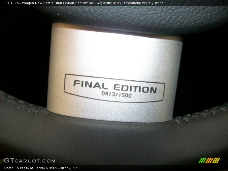Final Edition 0413/1500 - 2010 Volkswagen New Beetle Final Edition Convertible