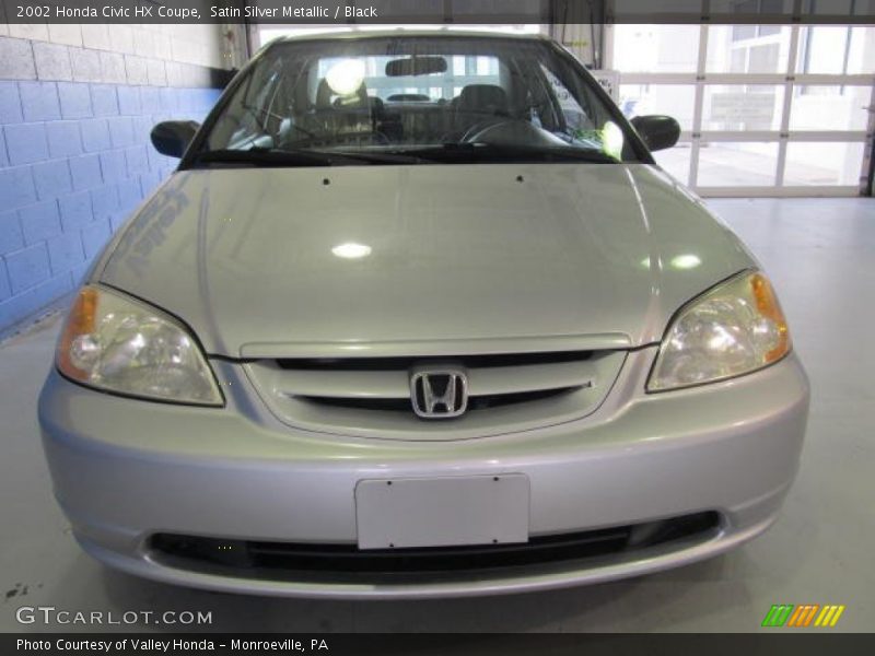 Satin Silver Metallic / Black 2002 Honda Civic HX Coupe