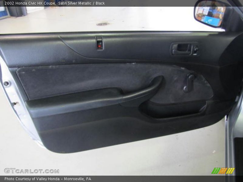 Satin Silver Metallic / Black 2002 Honda Civic HX Coupe