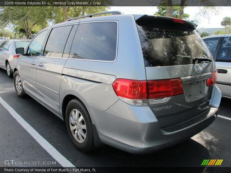 Nimbus Gray Metallic / Gray 2008 Honda Odyssey EX-L