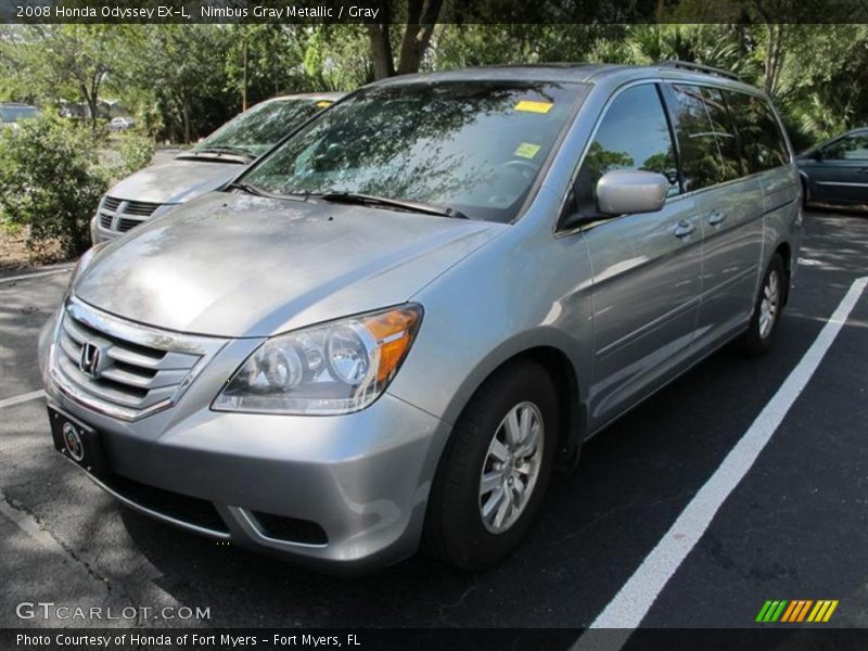 Nimbus Gray Metallic / Gray 2008 Honda Odyssey EX-L