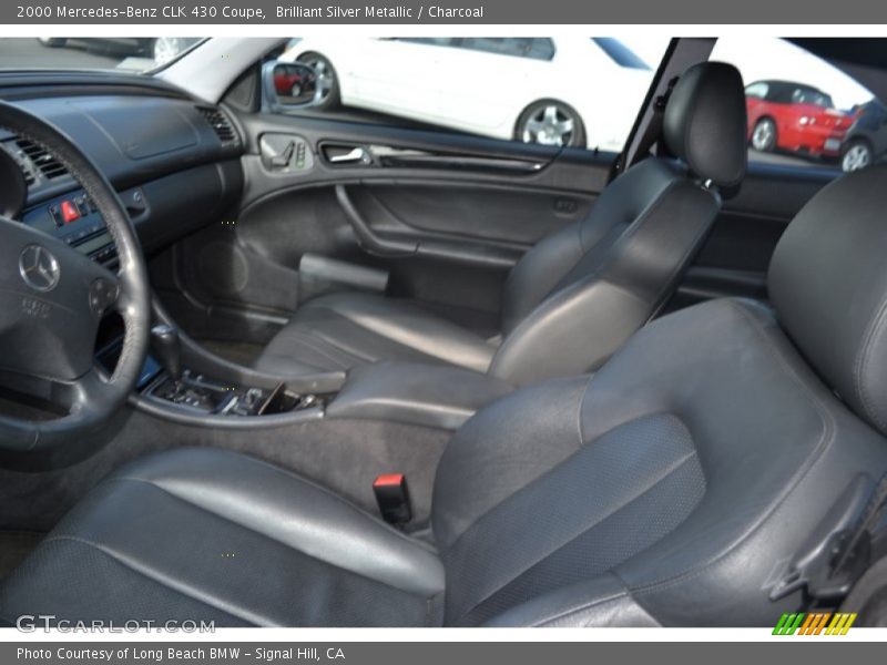 Brilliant Silver Metallic / Charcoal 2000 Mercedes-Benz CLK 430 Coupe