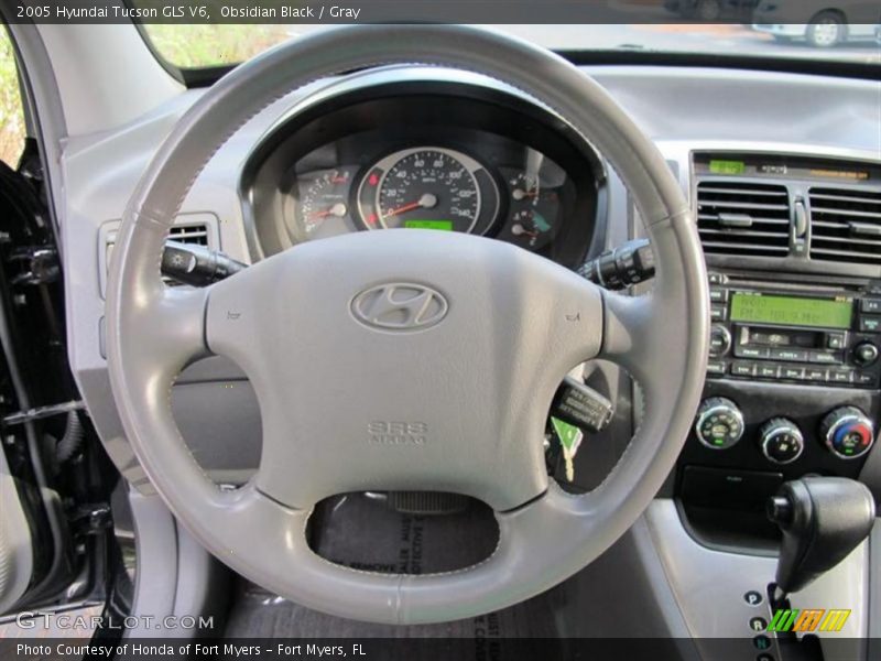 Obsidian Black / Gray 2005 Hyundai Tucson GLS V6
