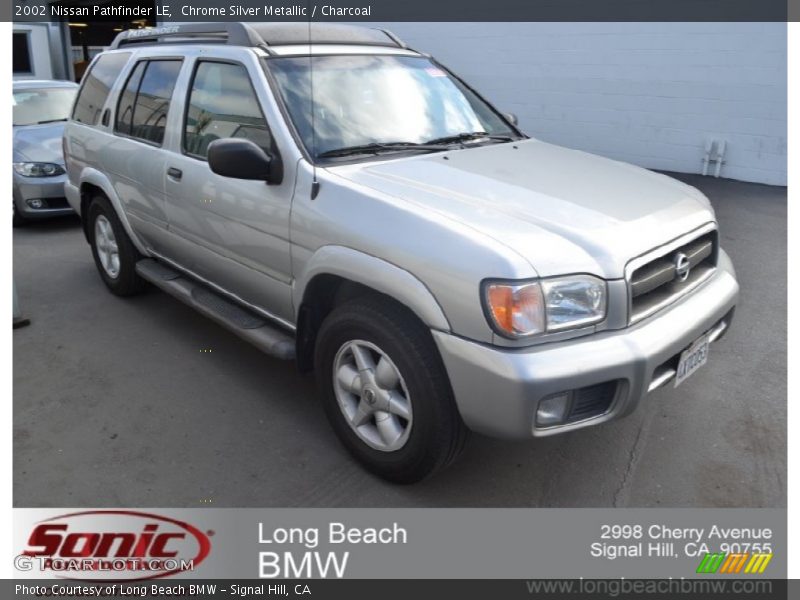 Chrome Silver Metallic / Charcoal 2002 Nissan Pathfinder LE