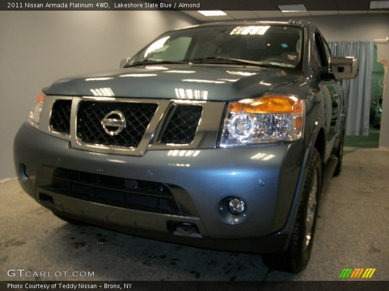 Lakeshore Slate Blue / Almond 2011 Nissan Armada Platinum 4WD
