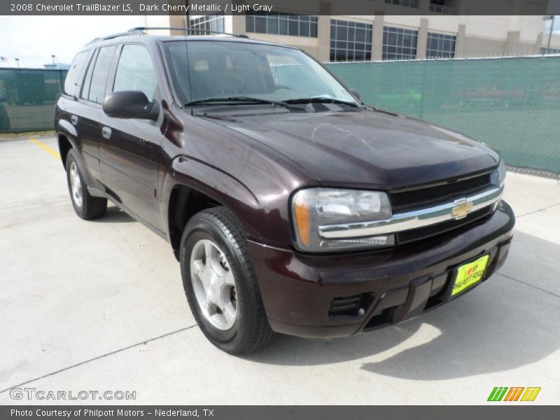 Dark Cherry Metallic / Light Gray 2008 Chevrolet TrailBlazer LS