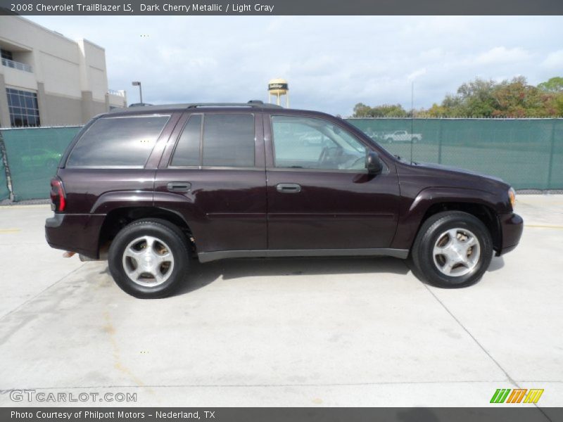 Dark Cherry Metallic / Light Gray 2008 Chevrolet TrailBlazer LS