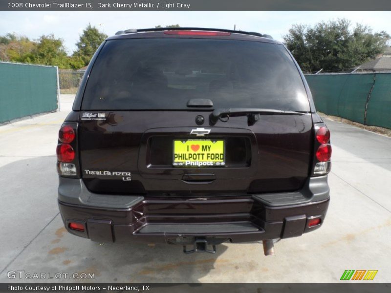 Dark Cherry Metallic / Light Gray 2008 Chevrolet TrailBlazer LS