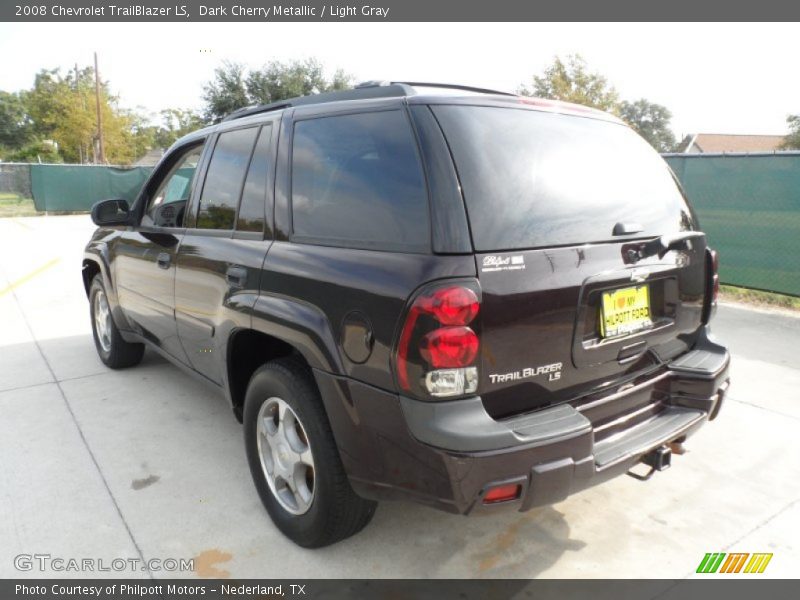 Dark Cherry Metallic / Light Gray 2008 Chevrolet TrailBlazer LS