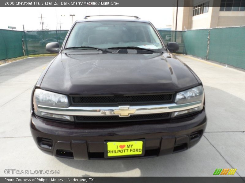 Dark Cherry Metallic / Light Gray 2008 Chevrolet TrailBlazer LS