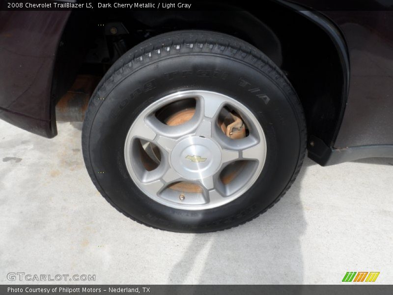 Dark Cherry Metallic / Light Gray 2008 Chevrolet TrailBlazer LS