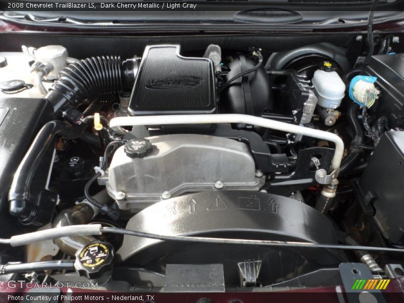 Dark Cherry Metallic / Light Gray 2008 Chevrolet TrailBlazer LS