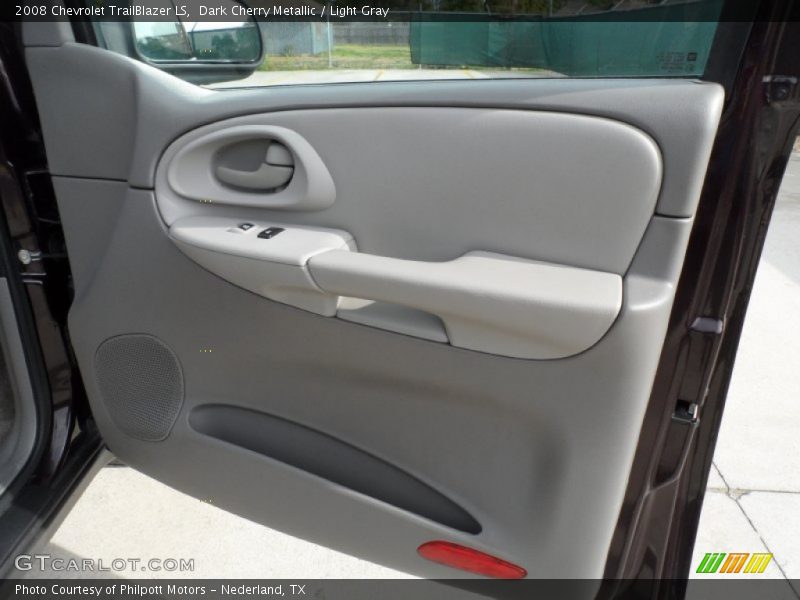Dark Cherry Metallic / Light Gray 2008 Chevrolet TrailBlazer LS