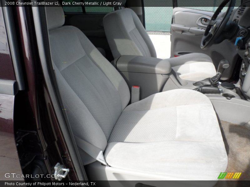Dark Cherry Metallic / Light Gray 2008 Chevrolet TrailBlazer LS