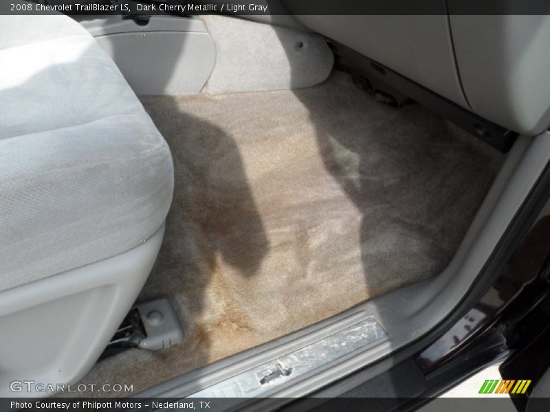Dark Cherry Metallic / Light Gray 2008 Chevrolet TrailBlazer LS