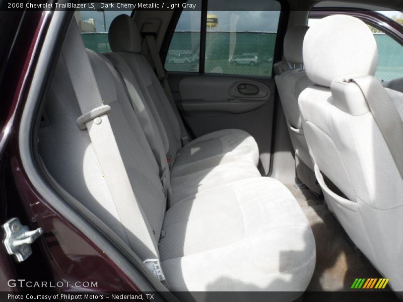 Dark Cherry Metallic / Light Gray 2008 Chevrolet TrailBlazer LS