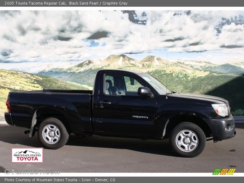 Black Sand Pearl / Graphite Gray 2005 Toyota Tacoma Regular Cab