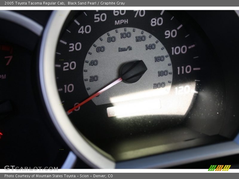 Black Sand Pearl / Graphite Gray 2005 Toyota Tacoma Regular Cab