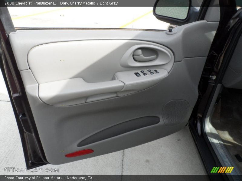 Dark Cherry Metallic / Light Gray 2008 Chevrolet TrailBlazer LS