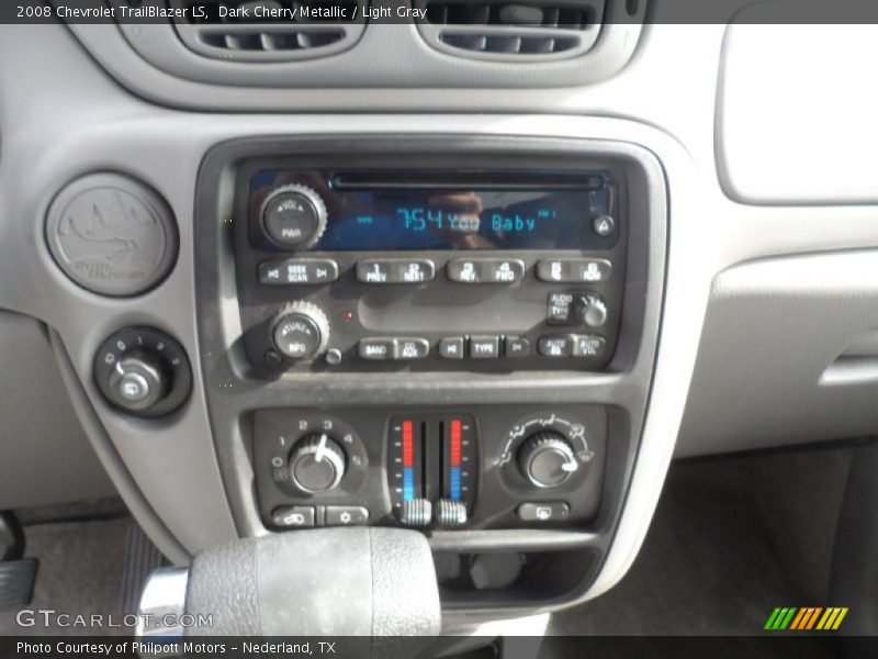 Dark Cherry Metallic / Light Gray 2008 Chevrolet TrailBlazer LS