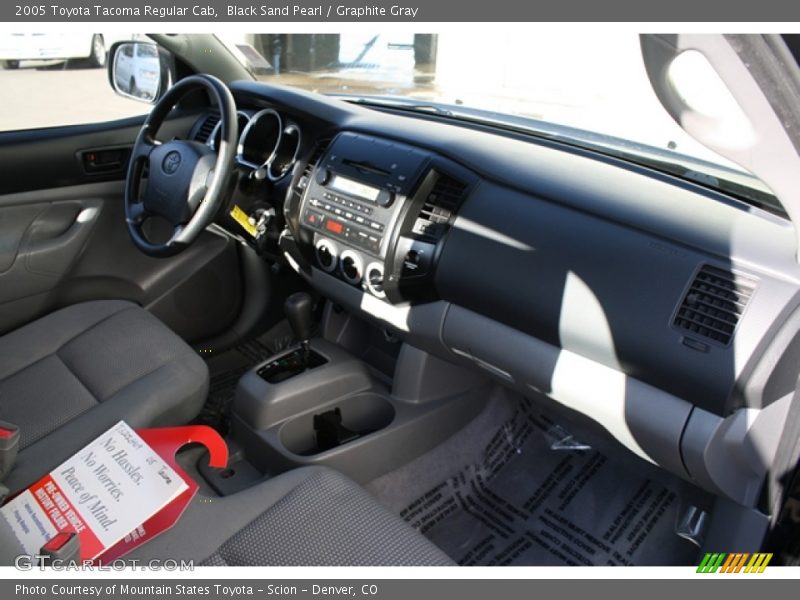 Black Sand Pearl / Graphite Gray 2005 Toyota Tacoma Regular Cab