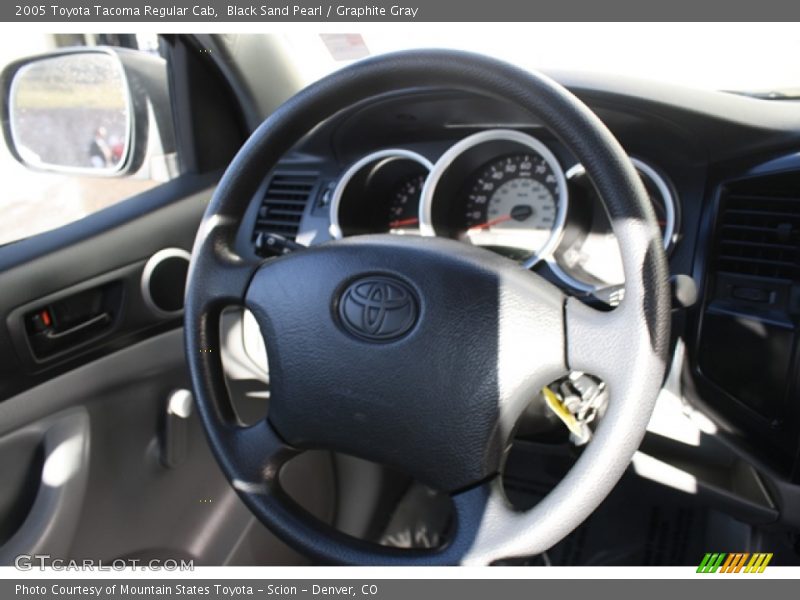 Black Sand Pearl / Graphite Gray 2005 Toyota Tacoma Regular Cab