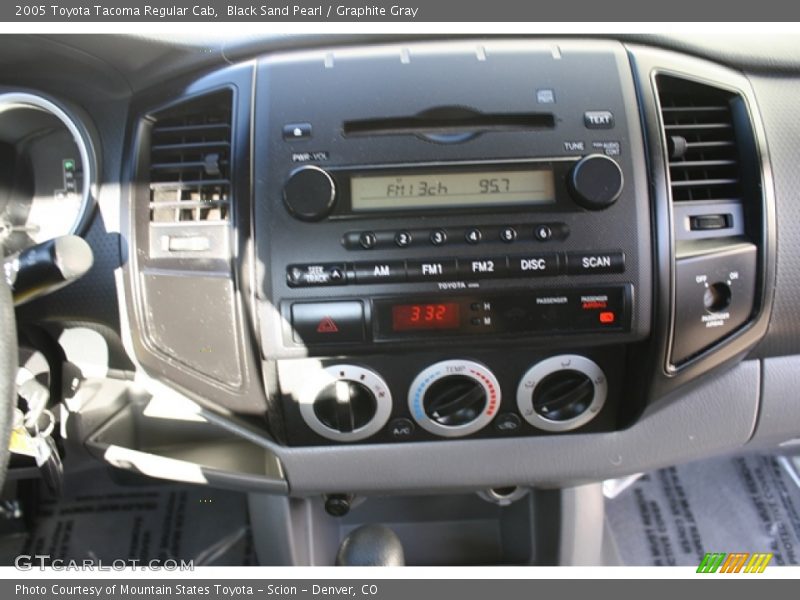 Black Sand Pearl / Graphite Gray 2005 Toyota Tacoma Regular Cab