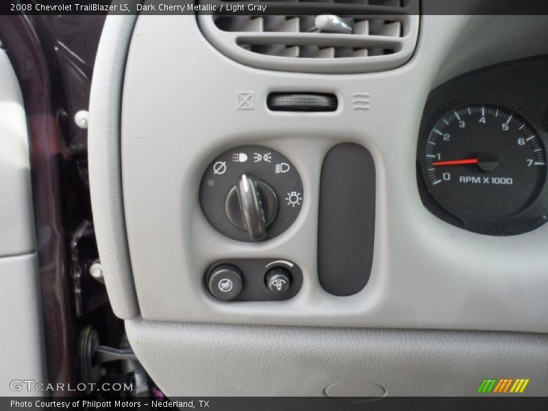 Dark Cherry Metallic / Light Gray 2008 Chevrolet TrailBlazer LS