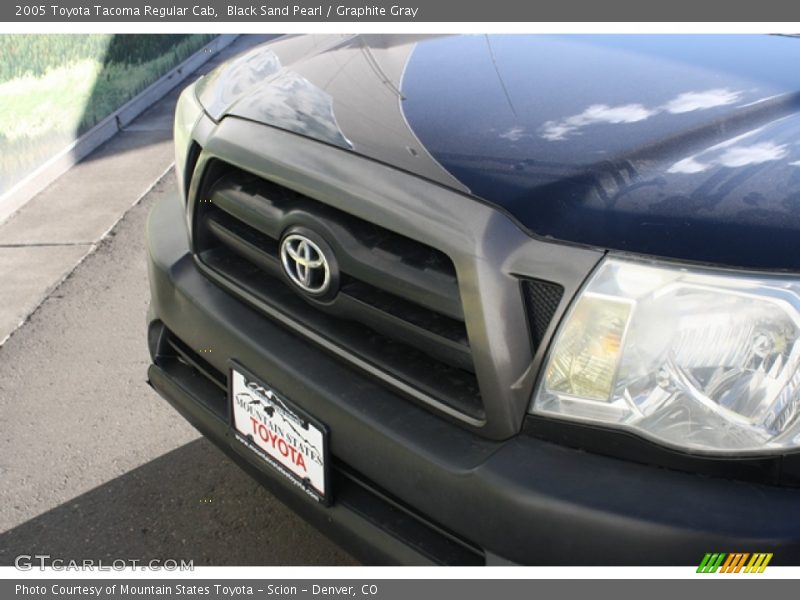Black Sand Pearl / Graphite Gray 2005 Toyota Tacoma Regular Cab