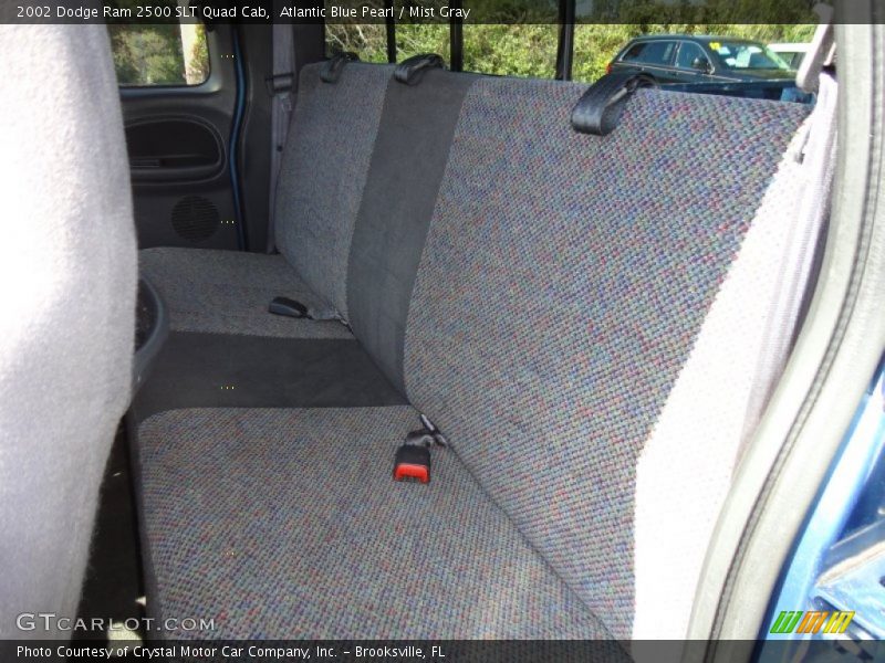 Atlantic Blue Pearl / Mist Gray 2002 Dodge Ram 2500 SLT Quad Cab