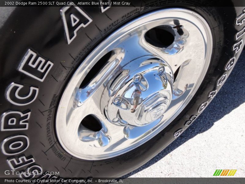 Atlantic Blue Pearl / Mist Gray 2002 Dodge Ram 2500 SLT Quad Cab