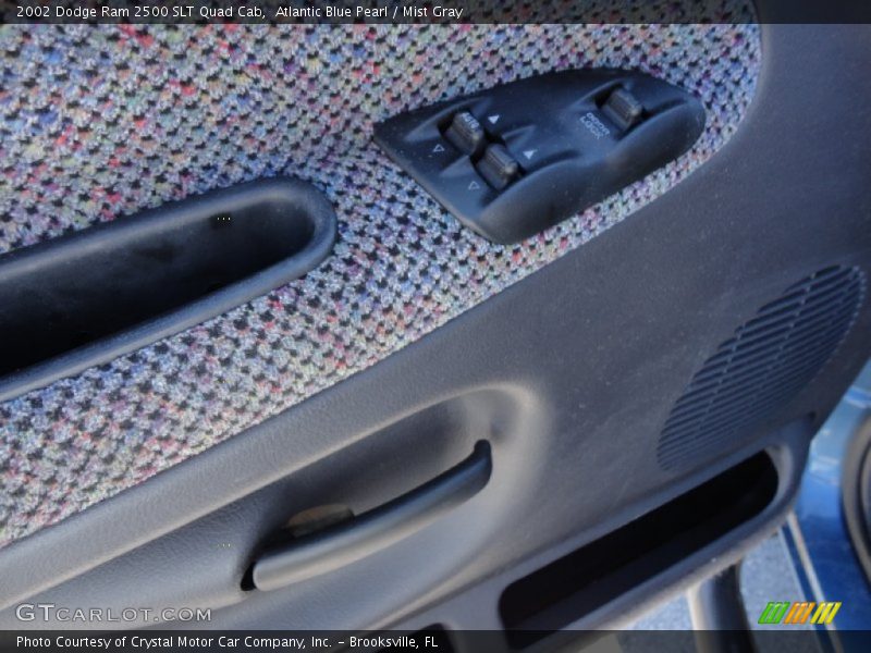 Atlantic Blue Pearl / Mist Gray 2002 Dodge Ram 2500 SLT Quad Cab
