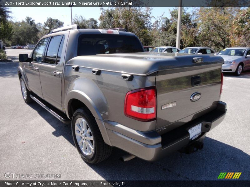 Mineral Grey Metallic / Camel 2007 Ford Explorer Sport Trac Limited