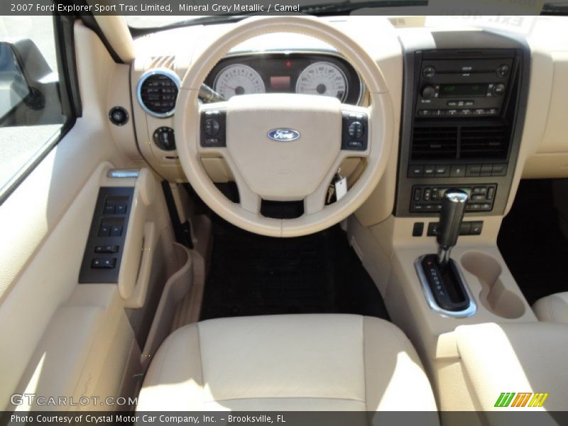 Mineral Grey Metallic / Camel 2007 Ford Explorer Sport Trac Limited