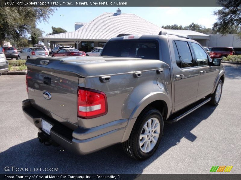 Mineral Grey Metallic / Camel 2007 Ford Explorer Sport Trac Limited
