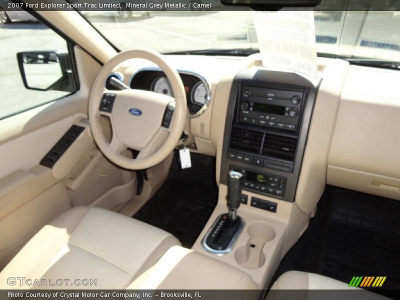 Mineral Grey Metallic / Camel 2007 Ford Explorer Sport Trac Limited