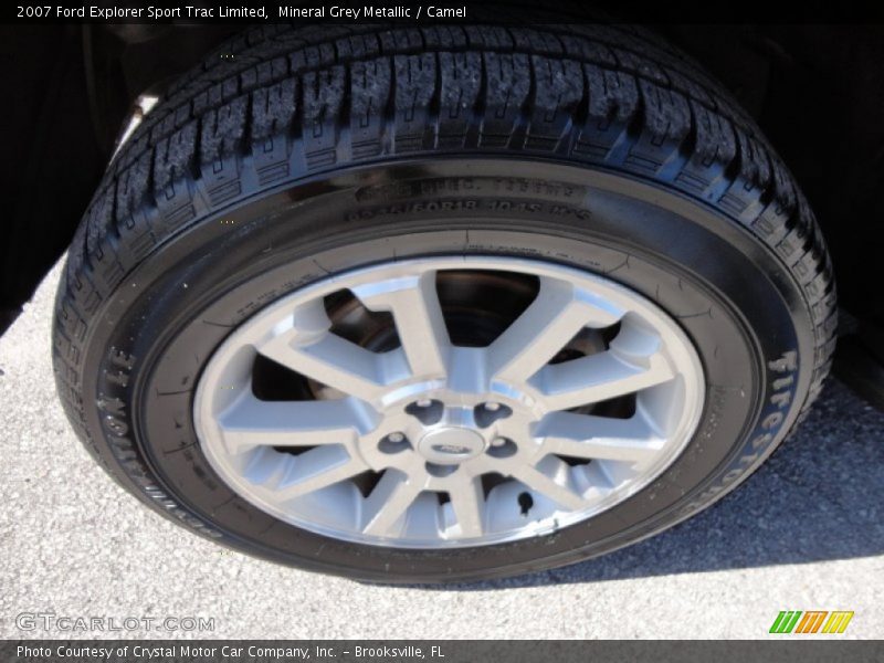 Mineral Grey Metallic / Camel 2007 Ford Explorer Sport Trac Limited