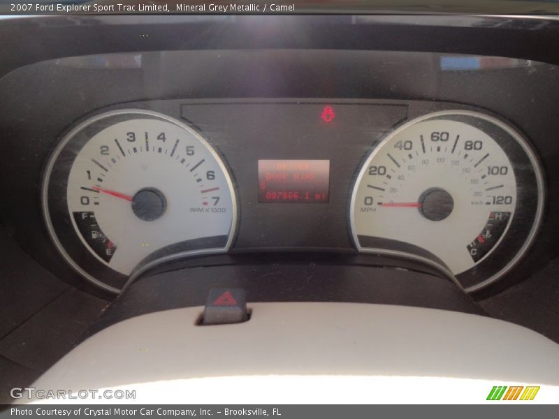 Mineral Grey Metallic / Camel 2007 Ford Explorer Sport Trac Limited