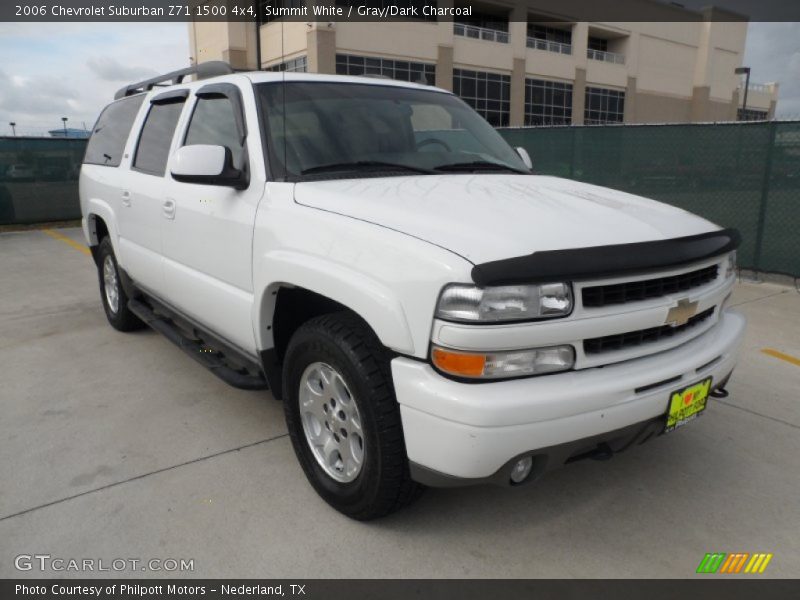 Summit White / Gray/Dark Charcoal 2006 Chevrolet Suburban Z71 1500 4x4