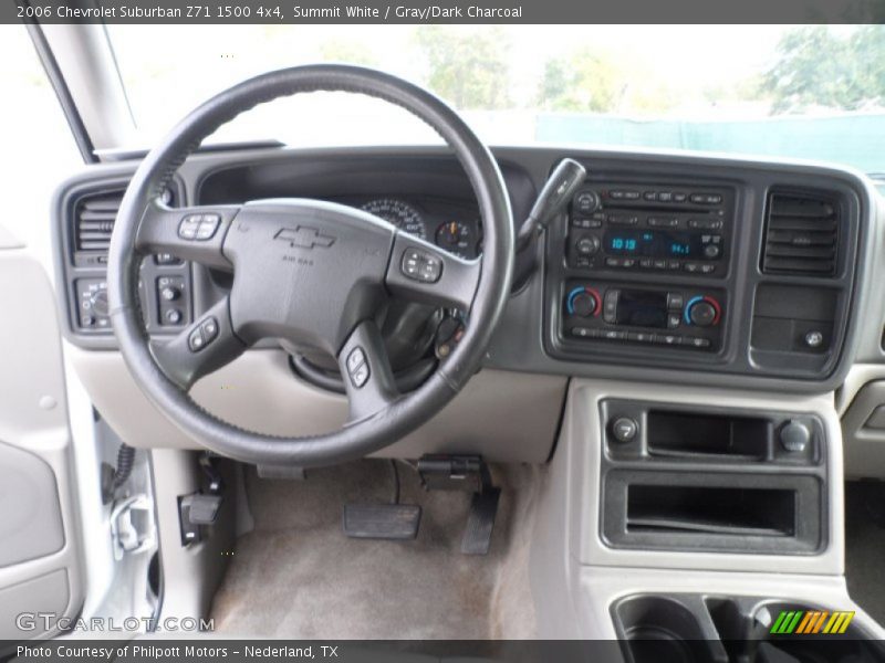 Summit White / Gray/Dark Charcoal 2006 Chevrolet Suburban Z71 1500 4x4