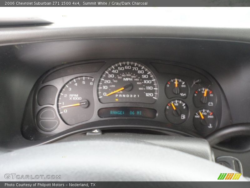 Summit White / Gray/Dark Charcoal 2006 Chevrolet Suburban Z71 1500 4x4