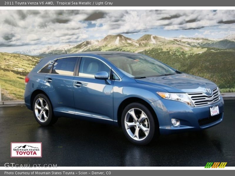 Tropical Sea Metallic / Light Gray 2011 Toyota Venza V6 AWD