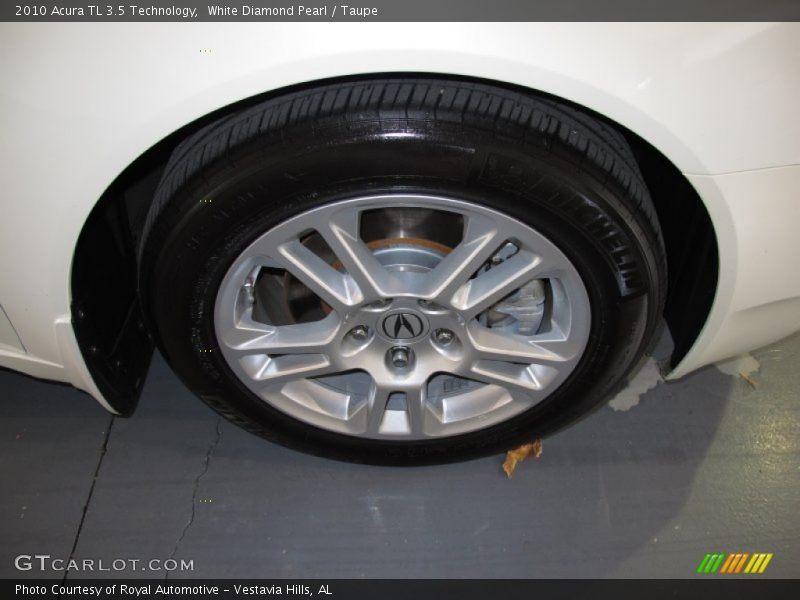 White Diamond Pearl / Taupe 2010 Acura TL 3.5 Technology