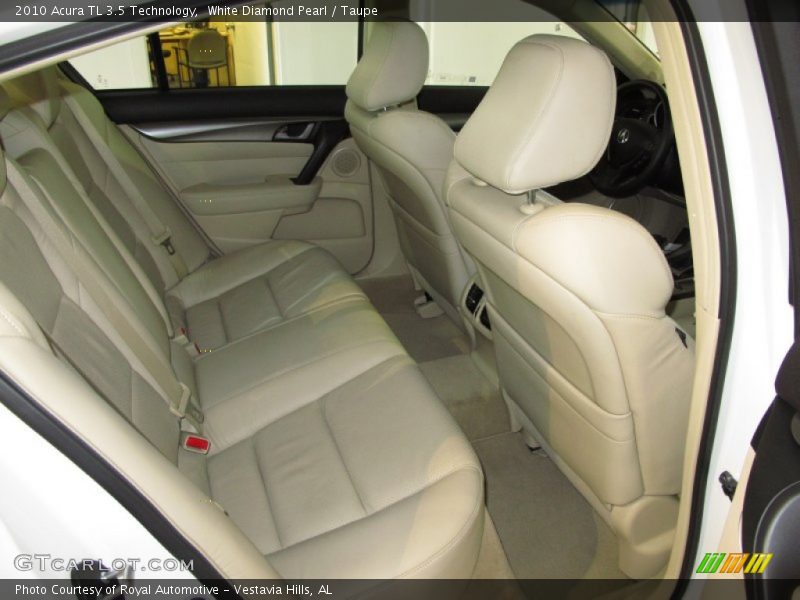 White Diamond Pearl / Taupe 2010 Acura TL 3.5 Technology