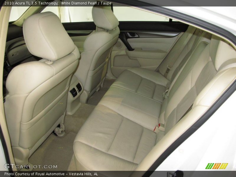 White Diamond Pearl / Taupe 2010 Acura TL 3.5 Technology