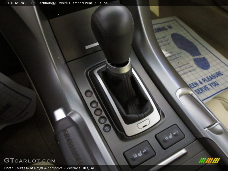 White Diamond Pearl / Taupe 2010 Acura TL 3.5 Technology