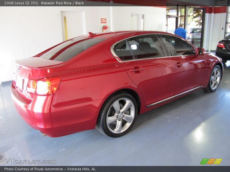 Matador Red Mica / Black 2008 Lexus GS 350